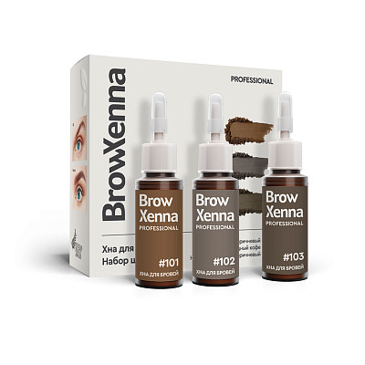 Набор «Шатен» хна для бровей, BrowXenna®